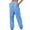 Light Blue, variant on qolati Cargo Sweatpants Women Casual Baggy Fleece Lined High Waisted Joggers Pants Wide Leg y2k Streetwear Cinch Bottom Yoga Pant with Pockets