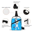 thumbnail image 2 of Lsque Bluey Pattern Chest Package – Foldable Waterproof Chest Bag with Adjustable Shoulder Strap, Double Zipper Compartments & D-Buckle Design, 2 of 7