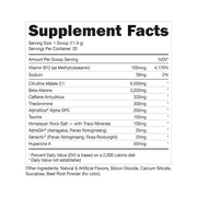 Bucked Up Woke AF Pre-Workout Powder, Increased Energy, Cherry Candy, 333 mg Caffeine, 20 Servings