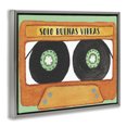 thumbnail image 4 of Stupell Industries Solo Buenas Vibras Casete Music Painting Gray Floater Framed Art Print Wall Art, 21 x 17, 4 of 10