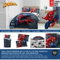 thumbnail image 2 of Spiderman Crawl Kid Bed in a Bag Bedding Set w/ Reversible Comforter, 2 of 6