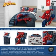 Spiderman Crawl Kid Bed in a Bag Bedding Set w/ Reversible Comforter