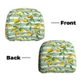 thumbnail image 6 of Kdxio Lemon Pattern Print 2 Piece Car Head Rest Covers Set Auto Front/Rear Seats Headrest Cover Universal Fit Most Cars,Sedan, SUV, 6 of 9