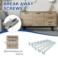 thumbnail image 4 of Uxcell Door Handle Screws, Cabinet Handle Break Away Screws for Drawer Pull with Slub Bolt for Door Lever Knob M4x45 40, 4 of 7