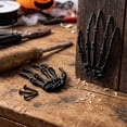 thumbnail image 4 of Halloween Skeleton Hands Decorations, 2 Pack Plastic Skeleton Hand Prop for Spooky House, Spooky Bone Decorations for Halloween Party, Scary Skeleton Claws for Indoor Outdoor Holiday Decor, 4 of 7