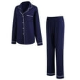 thumbnail image 2 of RH Women Pajamas Set Button Down Sleepwear Long Sleeve Nightwear Long Pants Pj Set S-XXL RHW4013, 2 of 7