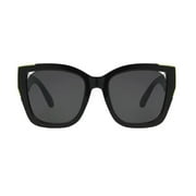 Foster Grant Presley Oversize Thick Frame Sunglasses Black UV400