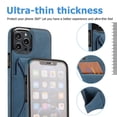 thumbnail image 5 of Funda para iPhone 14 Pro con tarjetero de piel sintética, 5 of 5