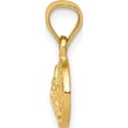 thumbnail image 3 of 14K Yellow Gold Sand Dollar Pendant (15 X 8) Made In United States k2932, 3 of 6