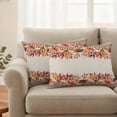 thumbnail image 2 of Orange Red Leaves Fall Outdoor Pillow Covers 20"x12" Set of 2,Waterproof Throw Pillow Covers for Patio Furniture,Autumn Botanical Thanksgiving Decorative Cushion Pillowcases for Garden Couch Sofa, 2 of 9