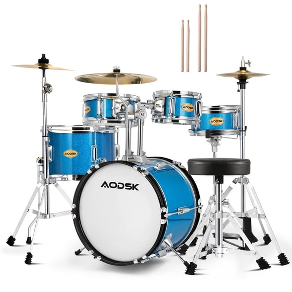 Batería AODSK de 5 piezas para principiantes con platillos de 14"