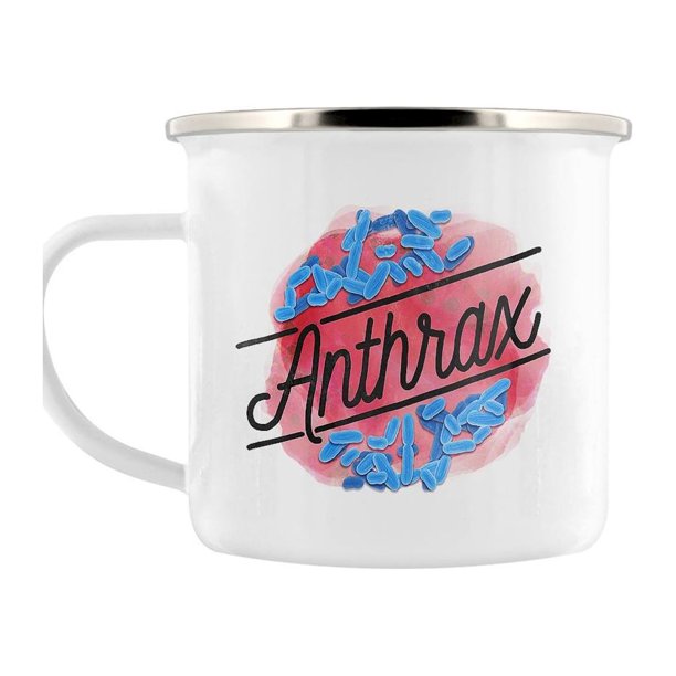 Deadly Detox - Taza Esmaltado Anthrax (Blanco, Rojo, Azul)