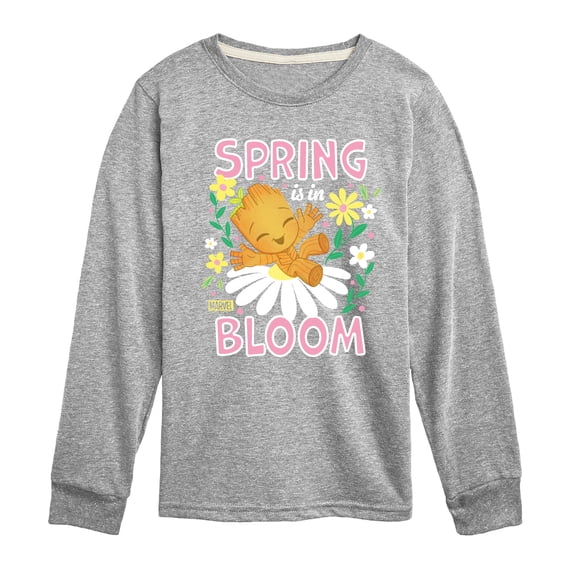 Marvel Guardians of the Galaxy - Spring Is In Bloom - Toddler And Youth Long Sleeve Graphic T-Shirt