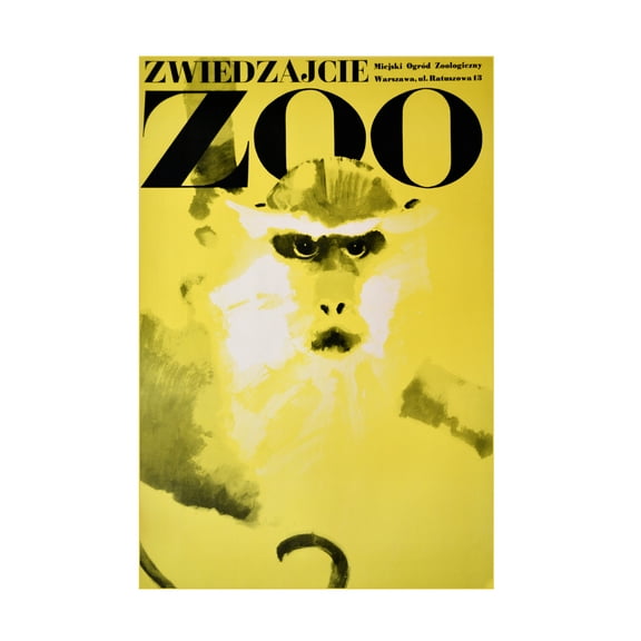 Vintage Apple Collection 'Monkey-Zoo' Canvas Art