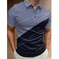 thumbnail image 4 of Men's Polo Shirt Golf Shirt Graphic Prints Geometry Turndown Outdoor Street Short Sleeves Button-Down Print Clothing Apparel, 4 of 5