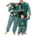 thumbnail image 1 of Famille Pyjamas de Noël Ensembles Assortis Impression Manches Longues Tops Sleepwear Rayé Homewear, 1 of 6