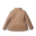 thumbnail image 2 of Hope & Henry Girls' Quilted Barn Jacket | Khaki, 2 of 3