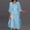 D-Light Blue, variant on Spring Dresses For Women Sleeveless Round Neck Flowy Fashion Lace Chiffon Pure Color Dress Two Piece Lace Versatile Clothing L Light Blue
