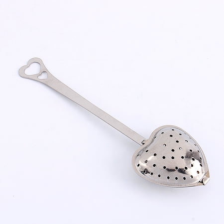 Kitchenware 1X Stainless Steel Filter Tea Infuser Heart Shape Spoon Strainer Novelty
