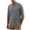Gray, variant on Men Long Sleeve Mandarin Collar Linen Henley Shirt Three Partial Button Placket Roll Up Sleeve Cuff Regular Fit Wrinkle Resistant Travel Daily Blouse White S