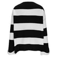 thumbnail image 5 of Tnhcen Women's Color Block Sweater Striped Knit Top Soft Acrylic Pullover Loose Fit Casual Wear Long Sleeve Comfort S-2XL, 5 of 8