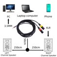 thumbnail image 4 of Cable Divisor XLR macho de 5M kusrkot a 3,5mm a XLR Mini 2 XLR Cable estéreo, 4 of 8