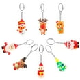 thumbnail image 2 of homeholiday Keychain Christmas Themed Silicone Pendant Key Ring Bag Decorative Attachment Alloy Keychain, Type 5, 2 of 9