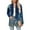 Dark Blue, variant on Women's Open Front Floral Print Cardigan Long Sleeve Lightweight Casual Jacket for Spring and Fall Outfits with Pockets,Blue L