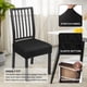 thumbnail image 2 of Fundas elásticas para asiento de silla de comedor SearchI juego de 4 negras, 2 of 8