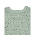 thumbnail image 2 of Wonder Nation Toddler Girls Cotton Pointelle Sweater with Long Sleeves, Sizes 12M-3T, 2 of 3