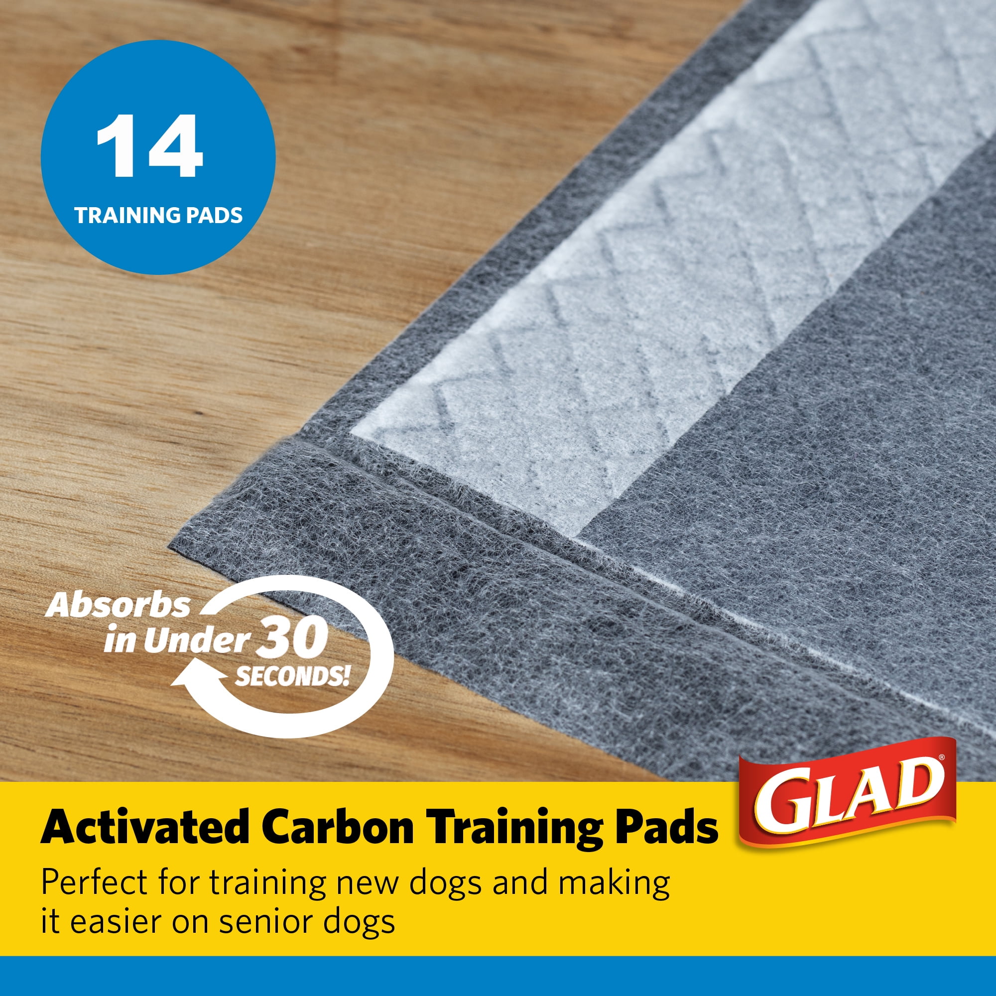 Glad for Pets Black Charcoal Puppy Pads Puppy Potty Training