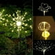 thumbnail image 1 of Luces de cadena de plata de fuegos artificiales solares Ramo de hadas Luces de diente de león Luces de estallido de estrellas Luz de estaca de jardín centelleante Muyoka Hogar, 1 of 2