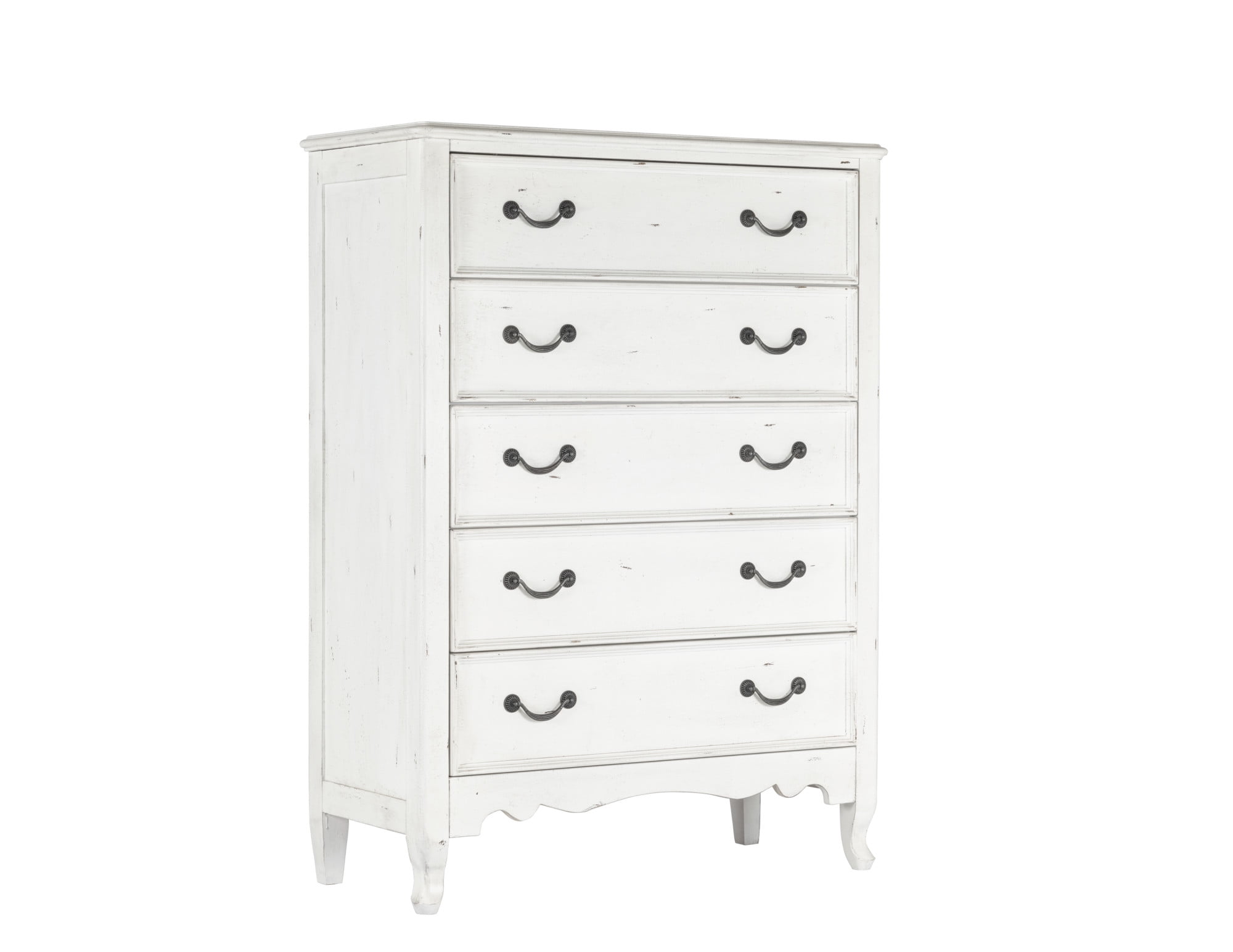 Emerald Home Bordeaux Antique White And Antique Pewter Dresser