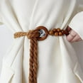 thumbnail image 2 of YooGuoGuo Women's Braided Knotted Waist Belt, Trendy Bohemian Style Waist Belt Decorative Tassel Dress Belt for Women Girls, 2 of 6