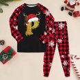 thumbnail image 2 of Huesdet Costume pour Garçons et Filles Tout-Petits Pantalon Long Manches Longues Col Rond Imprimé 3D (2-3 Ans, Rouge), 2 of 4