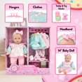 thumbnail image 3 of Baby Doll Gift Boutique, cuerpo suave de 35 cm con 4 atuendos y accesorios, 3 of 8