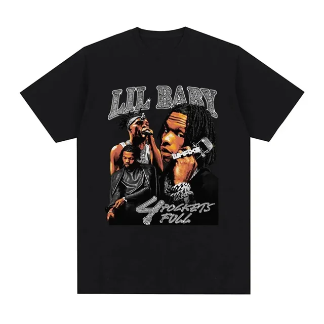 Nueva camiseta gráfica de rapero de hip hop para hombre, camiseta vintage de algodón de manga corta de gran tamaño, camiseta informal de calle, camiseta unisex
