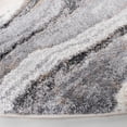 thumbnail image 4 of SAFAVIEH Cyrus Ifrit Abstract Shag Area Rug, Gray/Beige, 6'7" x 6'7" Round, 4 of 11