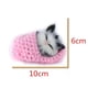 thumbnail image 4 of 1 pieza Mini lindo zapato con sonido realista gatitos gatos juguete de peluche gato durmiendo juguete niños apaciguar muñeco de peluche regalo de cumpleaños muñeca, 4 of 5