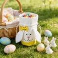 thumbnail image 4 of Cheapark Easter Cute Rabbit Tote Bag for Candy Egg Hunt Party Favors Gift Giving, 4 of 6