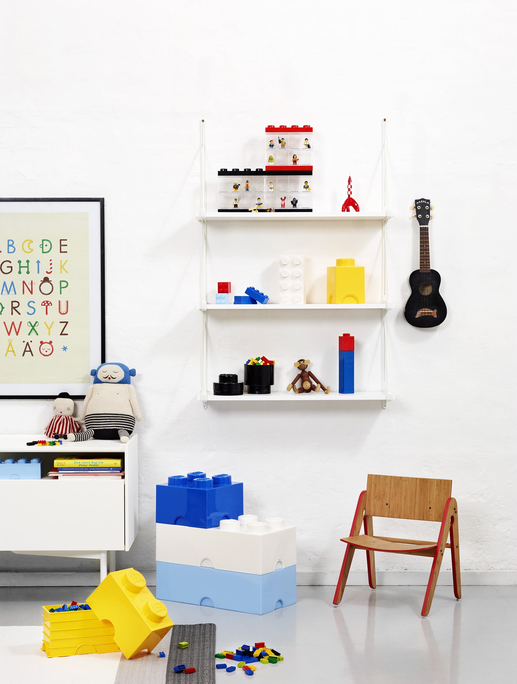LEGO Bright Blue Plastic Storage Brick 8 with Drawers, Children 3+ years 