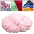 thumbnail image 1 of Hilo grueso de chenilla Macarena Hilo súper voluminoso lavable fibras acrílicas para cama brazo de ganchillo cojín para Sofá tejido Rosa claro, 1 of 8