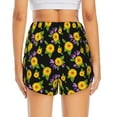 thumbnail image 3 of Picia Daisies Flowers Pattern Women's 2 in 1 Athletic Running Shorts High Waisted Workout Casual Gym Sweat Shorts with Comfy Liner Zipper Pockets-XX-Large, 3 of 9