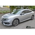 thumbnail image 2 of Extreme Online Store for 2019-Present Honda Insight Models | EOS Visors Mugen Clip-On Style JDM Smoke Tinted Chrome Trim Side Window Deflectors Rain Guard, 2 of 12