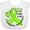 AA-White, variant on Inktastic Love, Care, Cure Lymphoma Awareness Lime Green Ribbon Hearts Boys or Girls Baby Bib
