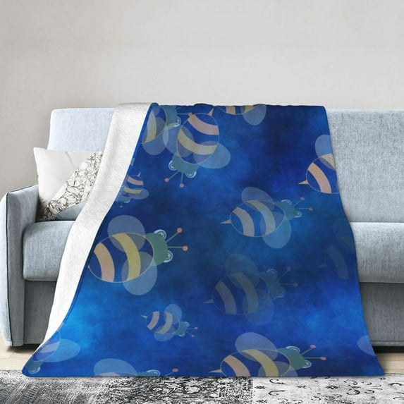 ZICANCN Seamless Tile Repeat Anti-Pilling Flannel Bed Throw Blankets - Couch-Ultra-Soft Micro Fleece Sofa Bed Camping Travel Blanket for Adults 50"x40"