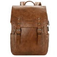thumbnail image 3 of Mochila para portátil Montana West × Wrangler de cuero marrón, 3 of 6