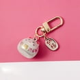 thumbnail image 4 of Ornaments Gifts Fashion Jewelry Car Key Door Key Charm Cartoon Lucky Cat Keychains Keyrings Pendant Bag Decoration WHITE, 4 of 8