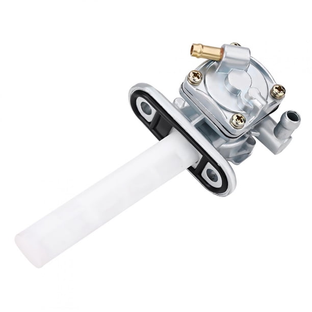 Válvula de Interruptor de Combustible ANGGREK Duradera para Motocicleta Suzuki Katana 600 GSX600F 750 GSX750F Plateado Blanco