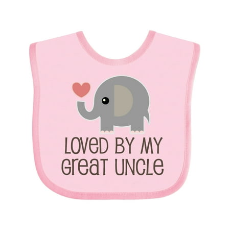 

Inktastic My Great Uncle Loves Me Gift Baby Boy or Baby Girl Bib